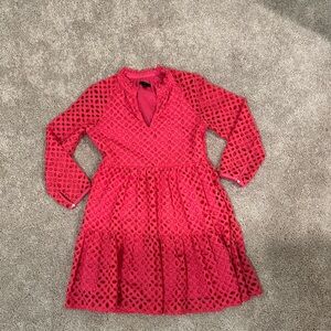 J Crew Pink Eyelet Dress